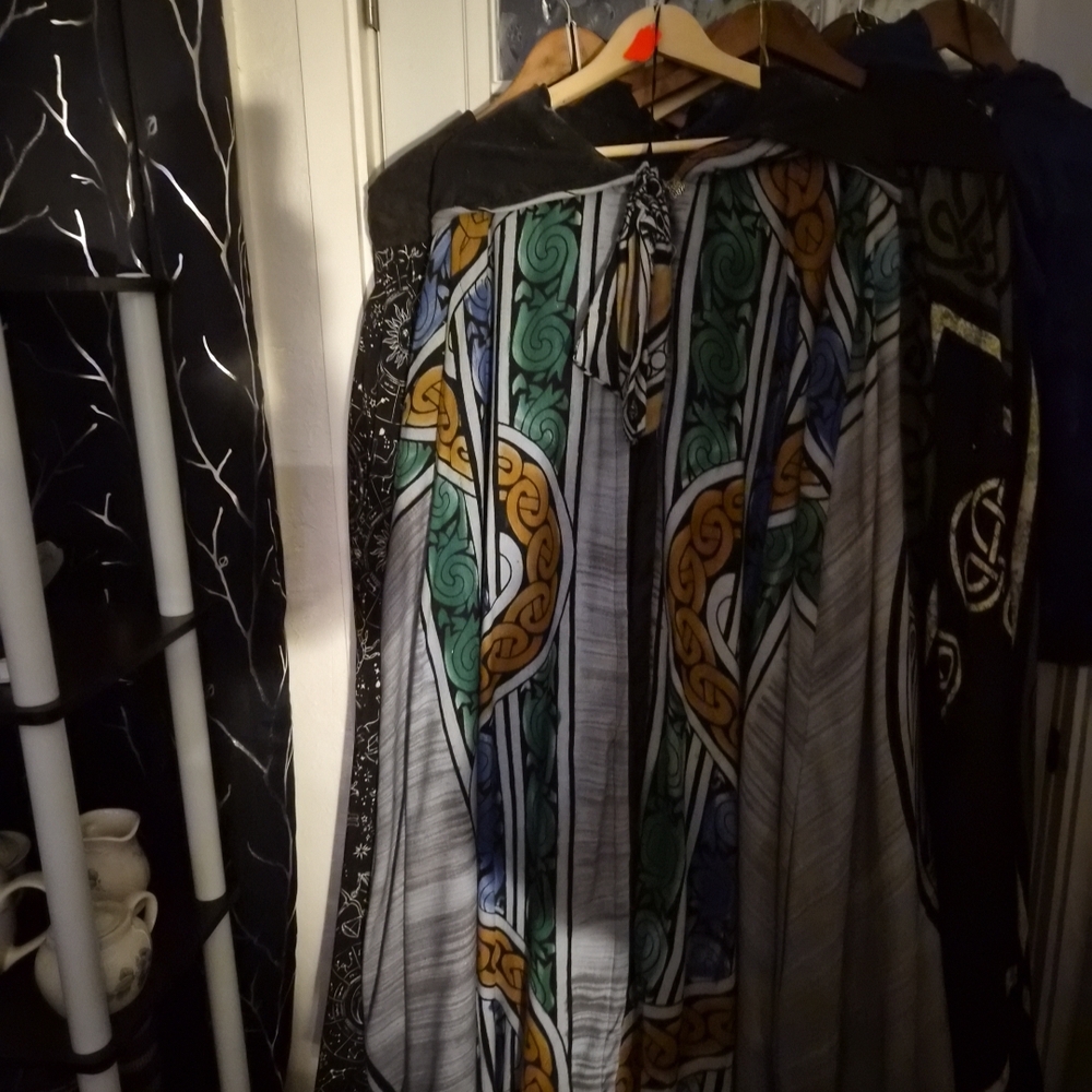 Multicolor Patterned Women's Cloak - image 1